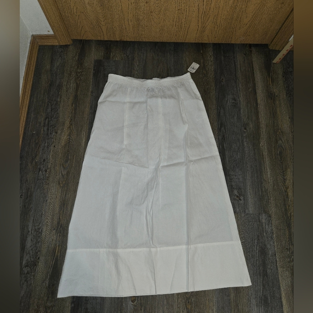 DKNY White Maxi Skirt